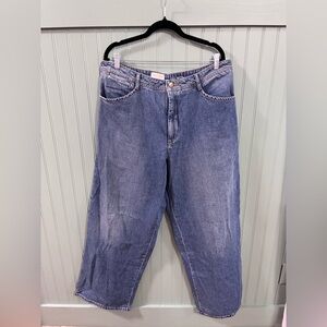 Pilcro by Anthropology Women's Straight Leg Jeans in Classic Blue